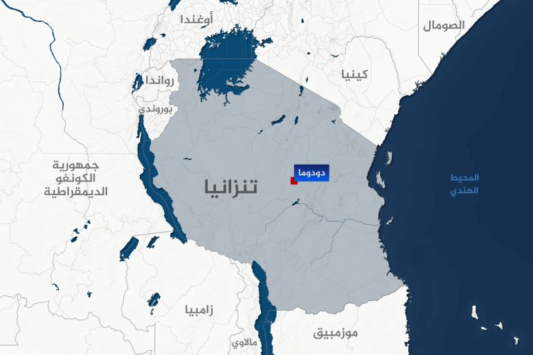 خريطة تنزانيا (الجزيرة)