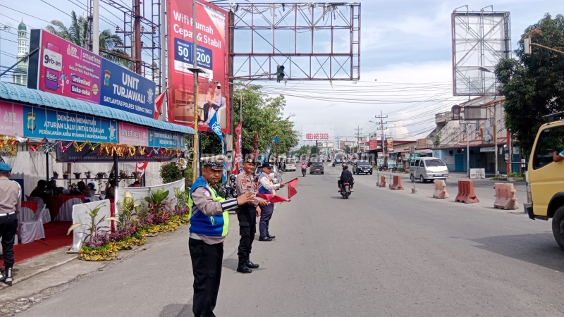 Traffic in Tebing Tinggi Quiet Ahead of New Year’s Eve