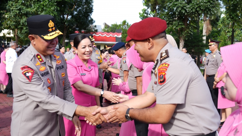 1,833 North Sumatra Police Personnel Promoted, Police Chief Emphasizes Service and Professional Ethics