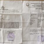 Dokumen Surat Tanda Laporan Polisi (STPL) dari Polsek Pulau Tello (kiri) dan surat keterangan diagnosis medis dari Puskesmas Tello (kanan) terkait kasus dugaan penganiayaan yang dialami Mikhaeli Bilham Duha.
