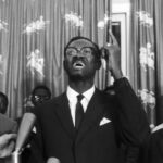 Patrice Lumumba speaks at the Senate meeting opposing him to Justin Bomboko at Leopoldville, Congo on September 10, 1960. He was victorious that day as well as the day before, and got 41 votes to two. (AP Photo/H. Babout)