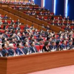 Đoàn đại biểu dự phiên thảo luận tại hội trường về các văn kiện Đại hội ngày 21-1 - Ảnh: TTXVN