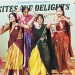 आयोजित 'काइट्स एंड डिलाइट्स' उत्सव का दृश्य।