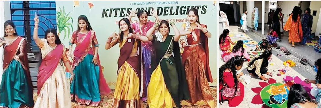 आयोजित 'काइट्स एंड डिलाइट्स' उत्सव का दृश्य।