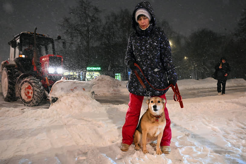 The snowfall began on the night of January 9th