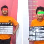 Kedua tersangka curanmor usai menjalani perawatan luka tembak di RS Bhayangkara Medan. (istimewa)