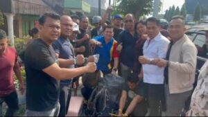Kasat Res Narkoba Polresta Deli Serdang, Kompol Fery Kusnadi saat turun langsung melakukan penangkapan dua kurir narkoba antarprovinsi.
