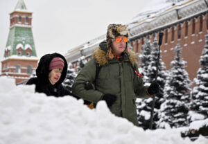 Прохожие на Красной площади