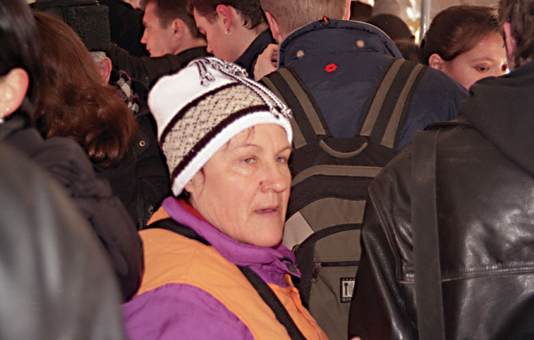 Кондуктор в московском трамвае, 2003 год
Фото: Антон Размахнин