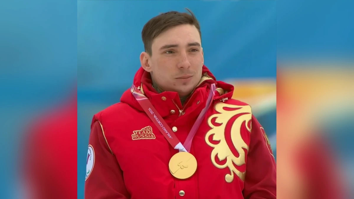 Иван Голубков. Скриншот видео из соцсетей Paralympic Games