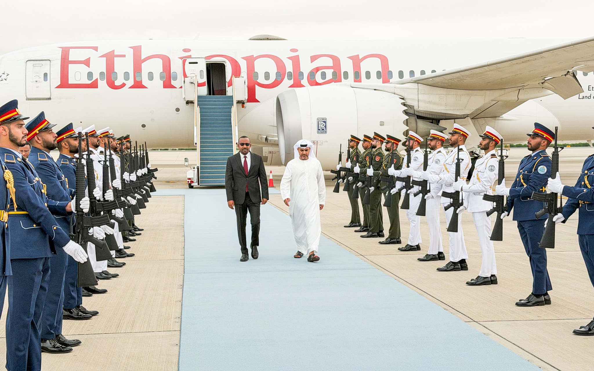Prime Minister Abiy Ahmed arrives in the United Arab Emirates on a working visit.
