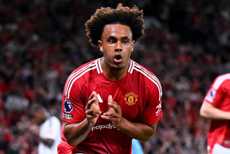 Striker Manchester United asal Belanda Joshua Zirkzee. (ist)