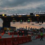 Situasi di gerbang Tol Purwomartani. Foto : Guntur Aga/Radar Jogja Grup Jawa Pos