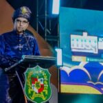 Wali Kota Medan, Rico Waas, memberikan kata sambutan saat membuka Musabaqah Tilawatil Qur’an (MTQ) ke-59 tingkat Kota Medan.