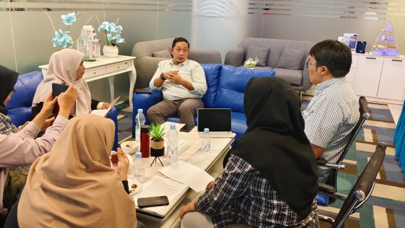 Sejumlah wartawan mengikuti media gathering yang digelar Columbia Asia Hospital Medan terkait solusi penanganan nyeri lutut dan osteoartritis, Kamis (16/4/2026).