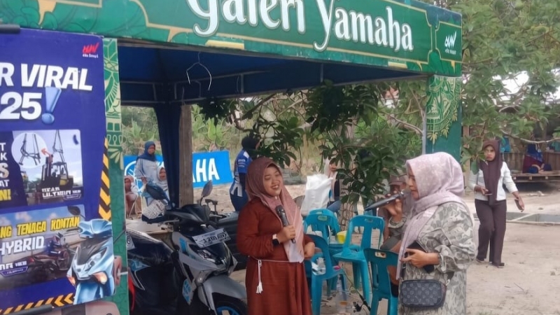 Untuk mendekatkan diri dengan konsumen, PT Alfa Scorpii Yamaha menggelar kegiatan caravan di Kolam Pancing Bedul Lestari, Tanjung Morawa, Deli Serdang. (istimewa)