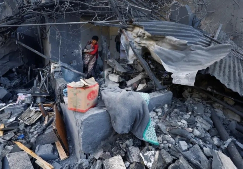 Destruction in the Gaza Strip