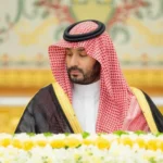 ولي العهد الأمير محمد بن سلمان خلال ترأسه جلسة مجلس الوزراء اليوم (الثلاثاء).