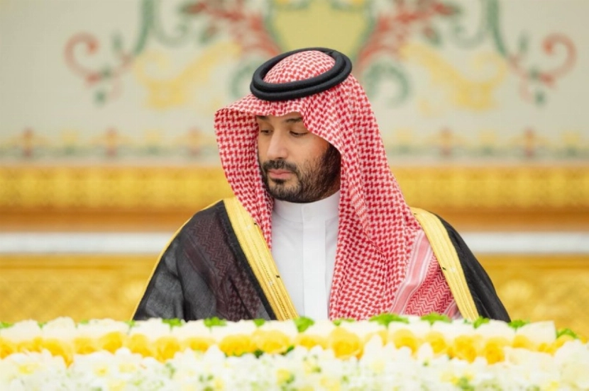 ولي العهد الأمير محمد بن سلمان خلال ترأسه جلسة مجلس الوزراء اليوم (الثلاثاء).