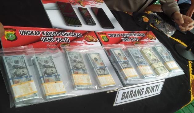 Counterfeit US Dollar Syndicate Busted by Police in Cikupa Tangerang, Selling at Rp13,400 per USD