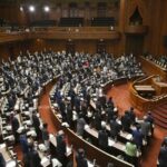 A revision to the Civil Code introducing joint parental custody after divorce is passed during a plenary session of the House of Councillors, May 17, 2024. (Mainichi/Ririko Maeda)