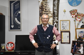 Yudetaro System President Tomoaki Ikeda is seen in Tokyo's Shinagawa Ward, March 23, 2026. (Mainichi/Atsuko Ota)