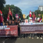 Lintas Tridharma Jakarta (LTJ), sebuah wadah konsolidasi berbagai elemen mahasiswa yang tergabung dalam PERISAI SI Mahasiswa HMI, SEMMI, PMII, dan GPI, menyelenggarakan aksi damai [Ist]