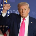 Tổng thống Trump tại sự kiện bàn tròn về chính sách không đánh thuế tiền tip ngày 16-4 ở Las Vegas - Ảnh: AP