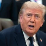 Tổng thống Trump phát biểu trong một sự kiện về khả năng chi trả chi phí chăm sóc sức khỏe tại Phòng Bầu dục, Nhà Trắng, ngày 23-4 - Ảnh: AP