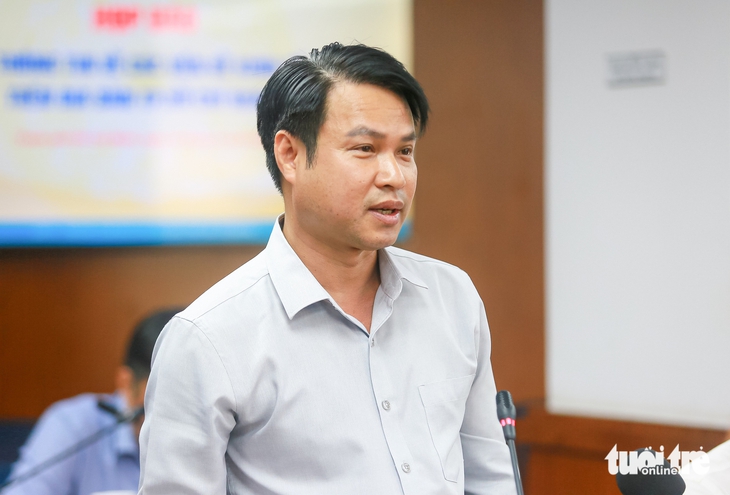 Ông Võ Hồ Hoàng Vũ - Chánh văn phòng Sở Văn hóa và Thể thao TP.HCM - cho biết sẽ tổ chức thêm điểm bắn pháo hoa tầm thấp dịp 30-4 - Ảnh: CHÂU TUẤN