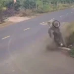 Hiện trường vụ tai nạn giao thông khiến nam sinh lớp 12 tử vong - Ảnh chụp màn hình