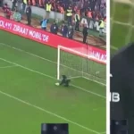 Thủ môn Andre Onana trở thành người hùng ở Thổ Nhĩ Kỳ, khi cản phá thành công 3 quả phạt đền giúp Trabzonspor vào bán kết Turkish Cup - Ảnh: Sports