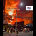 Fire razed a residential area in Bacoor, Cavite. (Video by YouScooper Cams Badajos Osorio)