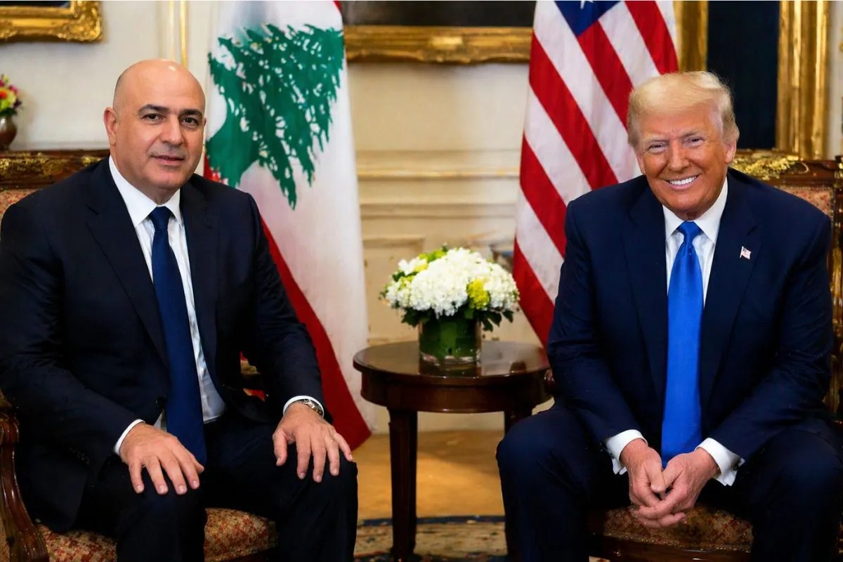 Lebanese President Joseph Aoun And Donald Trump(AI Image-ChatGpt)