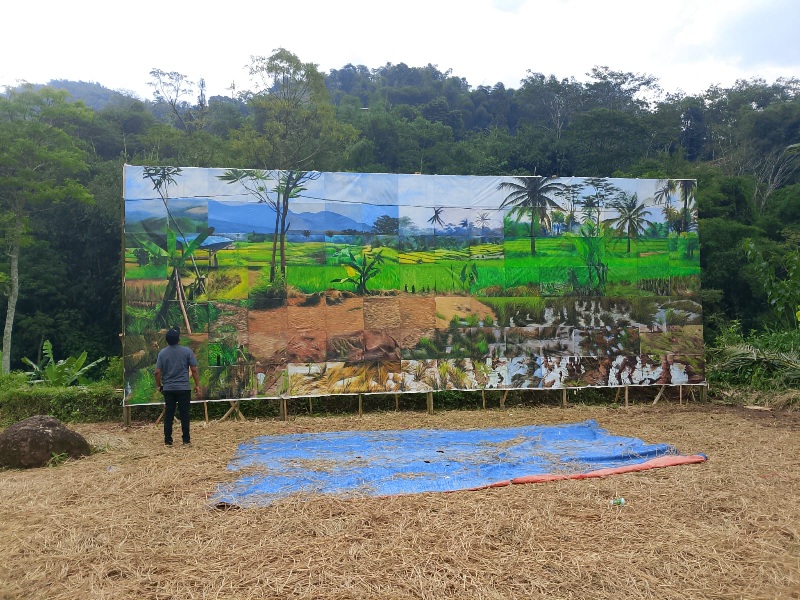Ilustrasi: pameran seni lukis di Kampung Jelekong Kabupaten Bandung. (eko sutrisno/radar bandung)