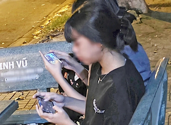 Nhiều trẻ em Việt hiện nay dễ dàng lên mạng xã hội và chơi game mọi lúc mọi nơi - Ảnh: THÙY CHI