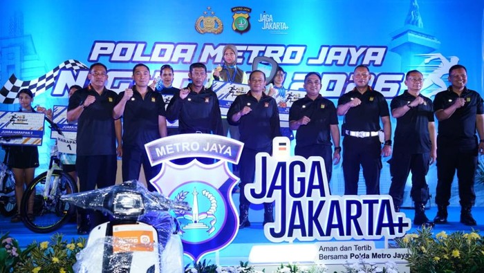 Foto: Night Run Ops Ketupat Jaya 2026 yang diinisiasi Polda Metro Jaya digelar Jumat (13/3) malam. Event ini jadi momen seru bagi anak muda salurkan energi positif. (dok Istimewa)