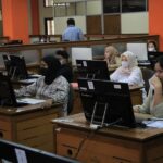 Ilustrasi peserta mengikuti Ujian Tulis Berbasis Komputer- Seleksi Nasional Berbasis Tes (UTBK-SNBT). Foto : Taofik Achmad Hidayat/Radar Bandung