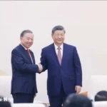 Tổng Bí thư, Chủ tịch nước Tô Lâm và Tổng Bí thư, Chủ tịch nước Trung Quốc Tập Cận Bình tại Bắc Kinh ngày 15-4 - Ảnh: TTXVN