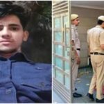 Delhi rape and murder case accused (L)/A police team on the spot (R) (Photos: Social Media/PTI)