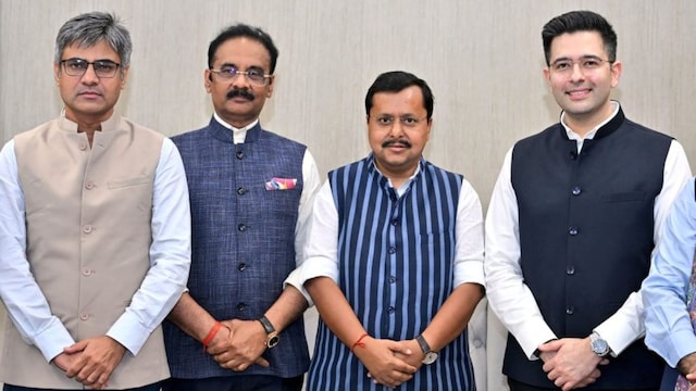 Hours after the press conference, Chadha, Pathak and Mittal went to the BJP headquarters in New Delhi and joined the ruling party.