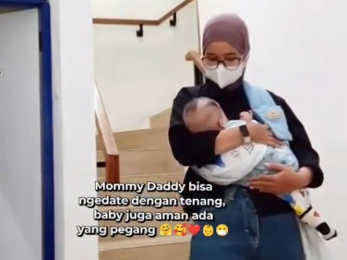 Viral wanita buka jasa baby sitter cuma Rp 30 Ribu/jam. Solusi praktis agar orang tua bisa ngedate tenang tanpa pusing biaya pengasuh mahal. Foto: Dok. Instagram @myambu.caregiver.