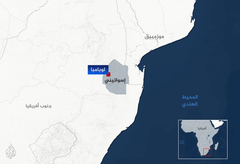 Map of Eswatini (Al Jazeera)