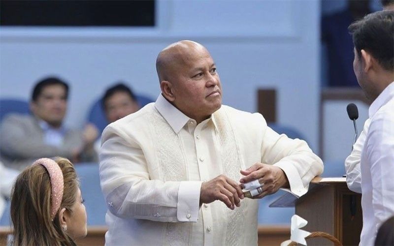 Sen. Ronald "Bato" dela Rosa attends the Senate session on Monday, May 11, 2026, hours before being placed under Senate protective custody amid reports of an alleged ICC arrest warrant.