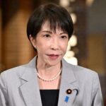 Prime Minister Sanae Takaichi speaks to reporters ahead of her trip to Vietnam and Australia, at the prime minister's official residence in Tokyo on May 1, 2026. (Mainichi/Akihiro Hirata)