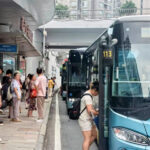 重庆公交车安装“耳牌”。受访者供图