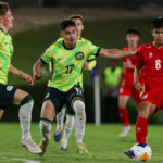 U17 Việt Nam (áo đỏ) dừng bước tại tứ kết Giải U17 châu Á 2026 - Ảnh: AFC