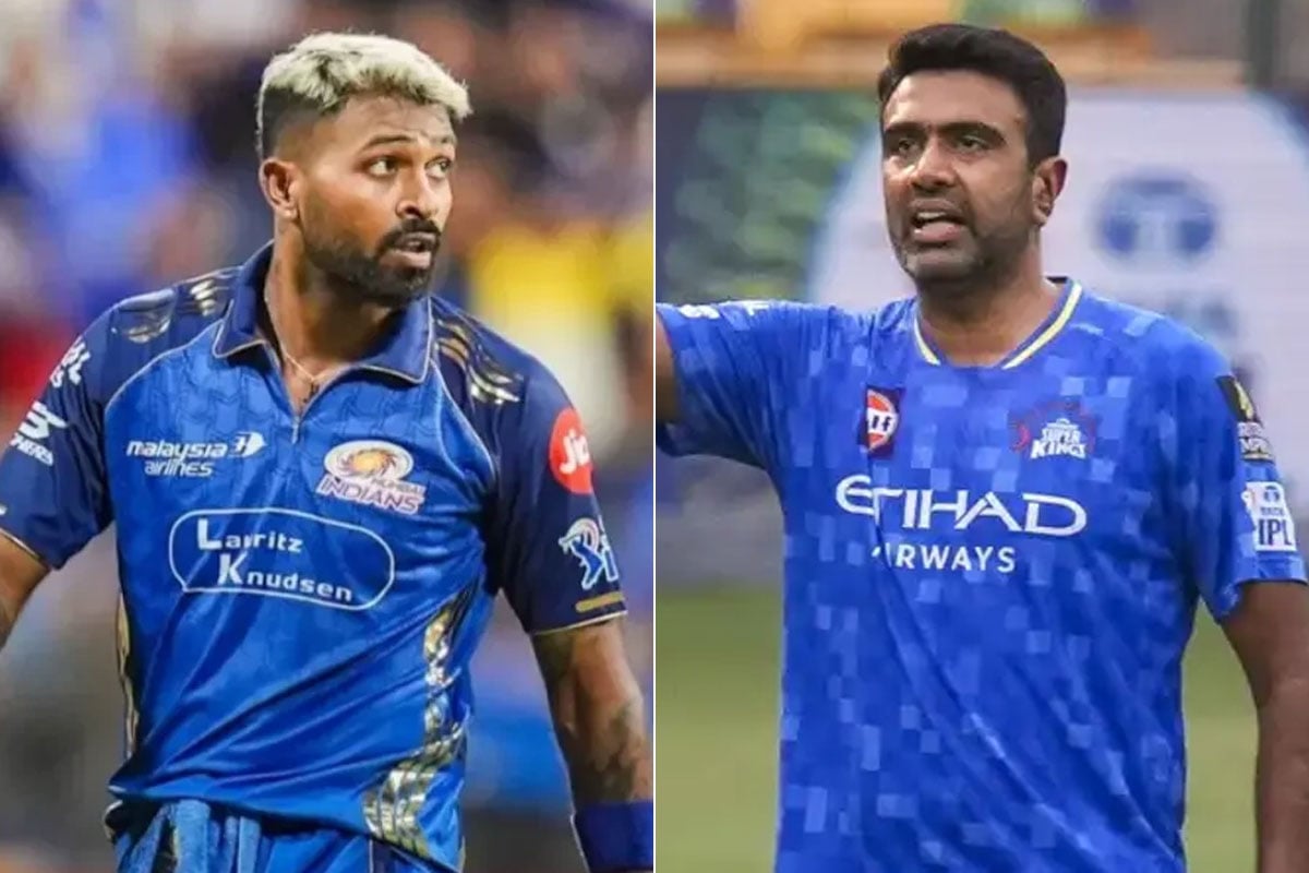 হার্দিক পাণ্ডিয়া ও রবিচন্দ্রন অশ্বিন।