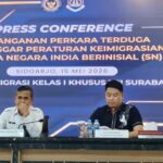 Petugas Imigrasi Surabaya menemukan warga negara India berinisial SN meninggal dunia saat pengecekan rutin ruang detensi. Foto iNewsSurabaya.id/ist