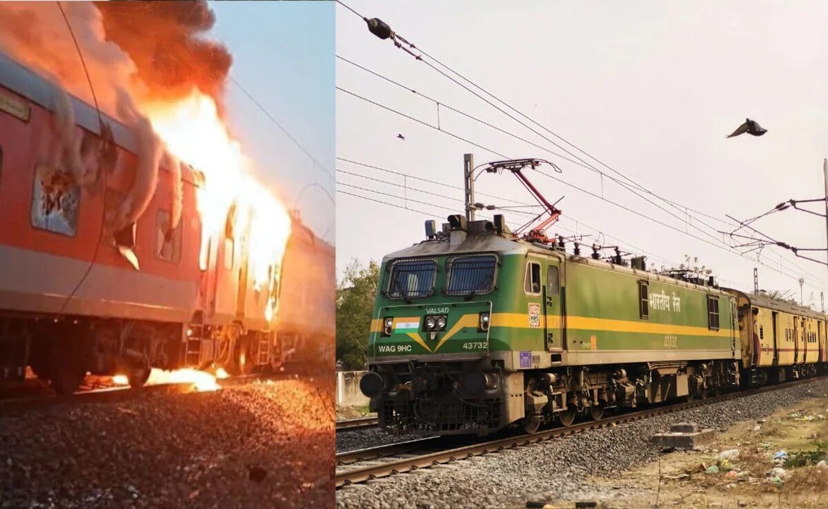 Fire on Rajdhani Express in Ratlam disrupts Mumbai-Delhi rail traffic.